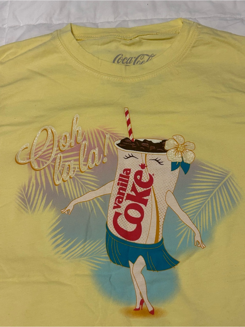 Vanilla Coke T-Shirt NWOT ladiesXL D-Lab Hula Luau Las Vegas Coca Cola Las Vegas